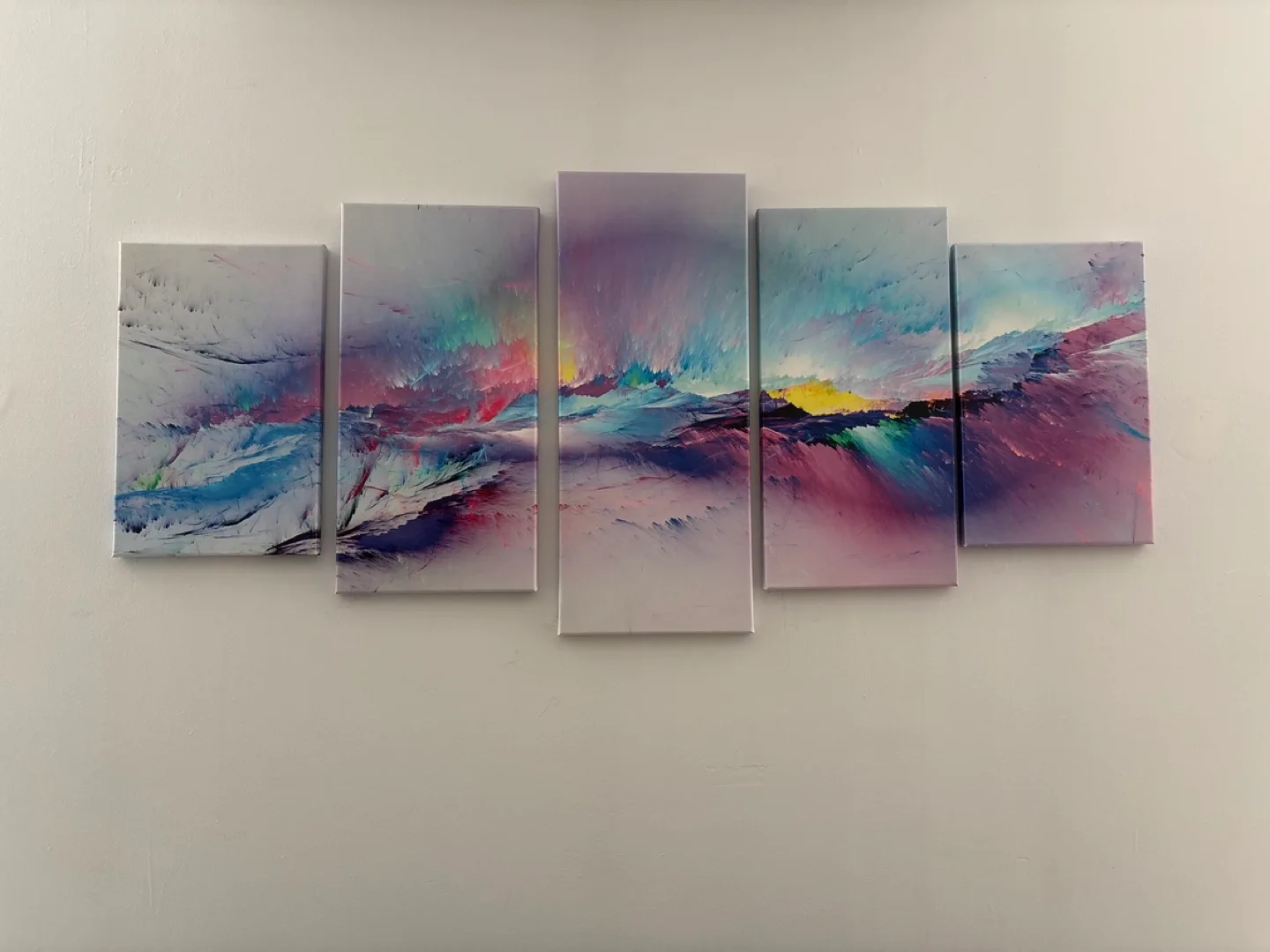 Abstract Landscape Canvas Painting Set - 5 Pieces thumbnail