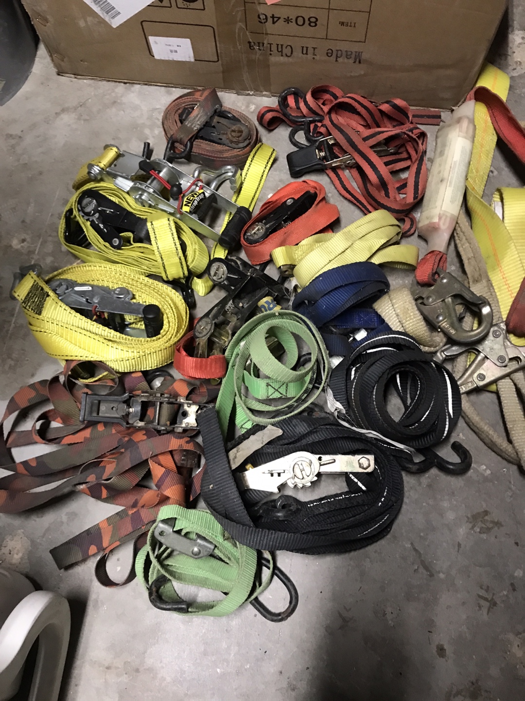 Bulk Lot of Ratchet Straps and Tie-Downs