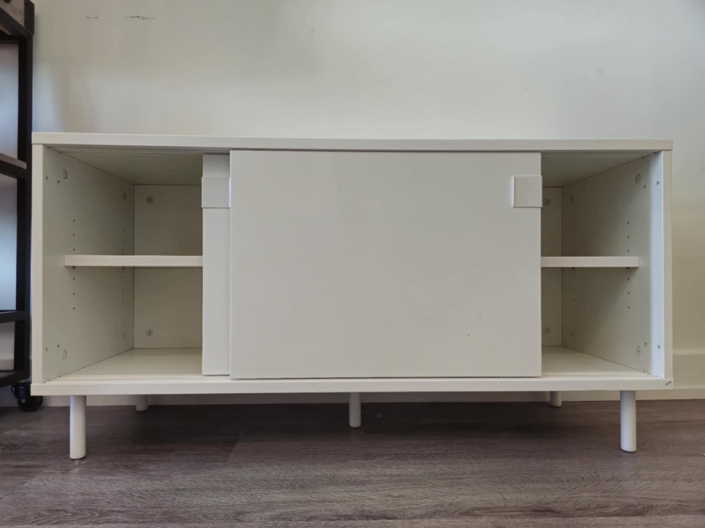 IKEA White Cabinet with Sliding Doors - photo 2