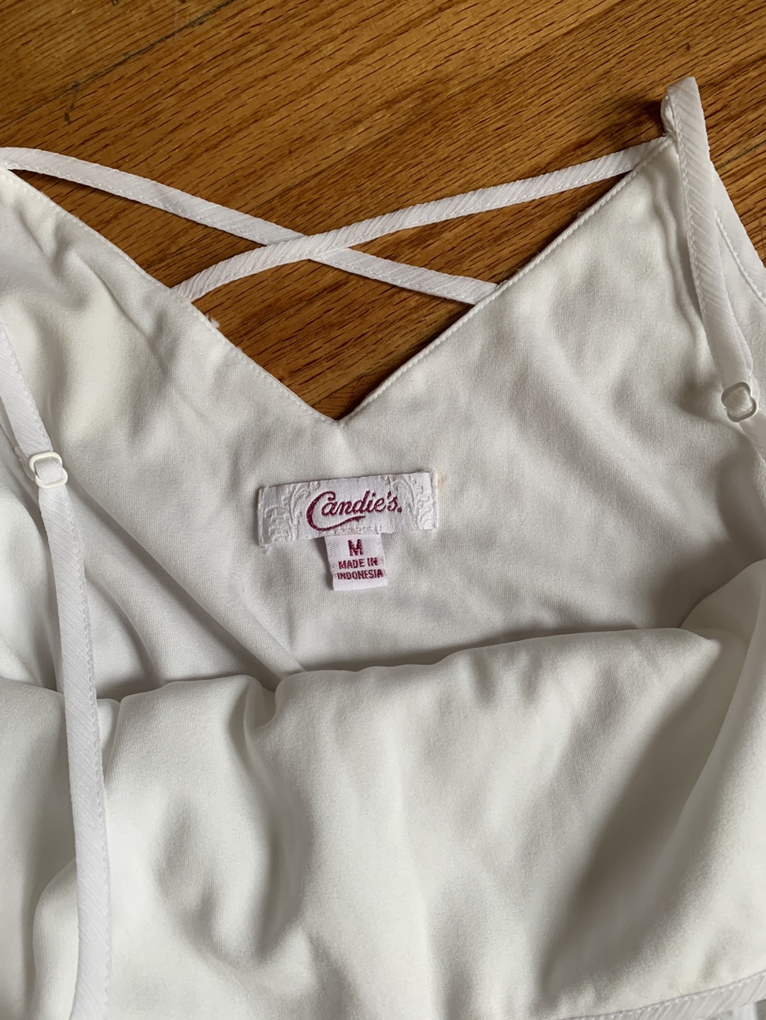 Candie's White High-Low Dress Size Medium - photo 3