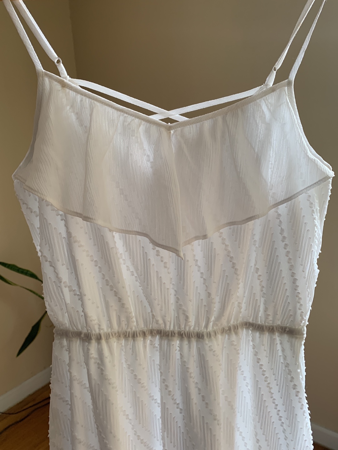 Candie's White High-Low Dress Size Medium - photo 2