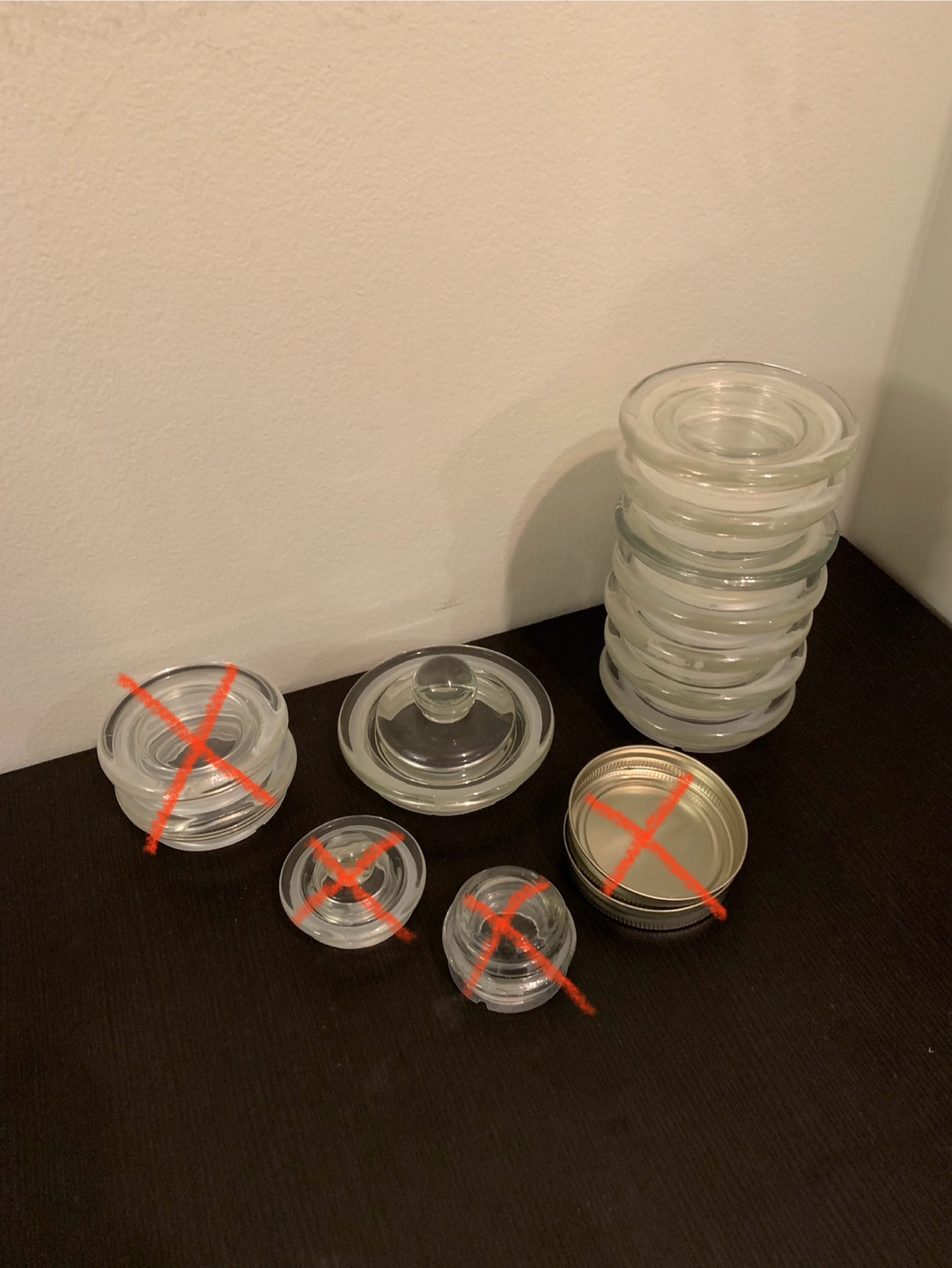 Free glass jar lids