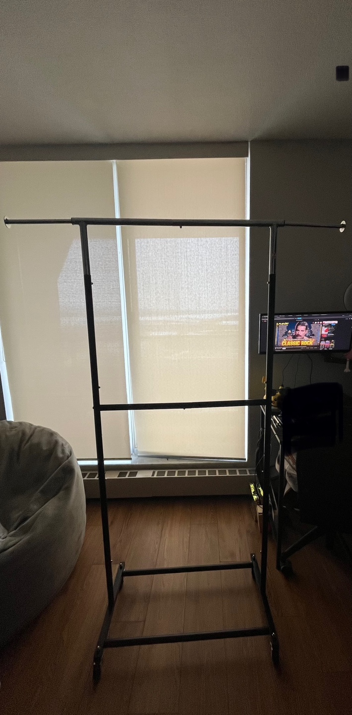 Rolling Double Clothing Rack
