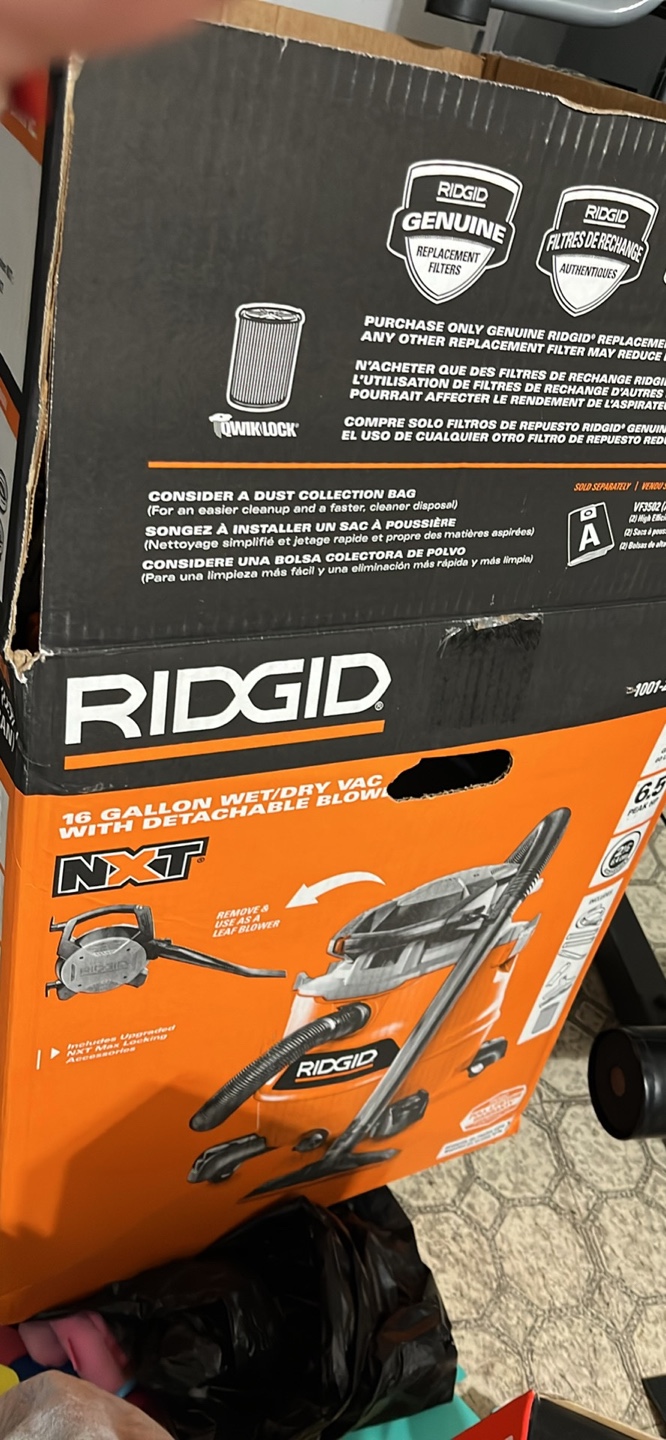 RIDGID 16 Gallon Wet/Dry Vac HD1600 NXT with Detachable Blower - photo 2