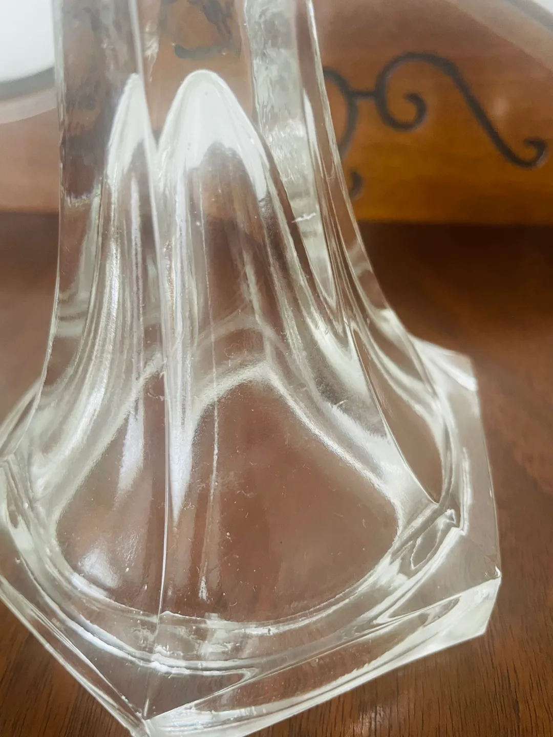 Set of three vintage glass candle holders image indicator(2)