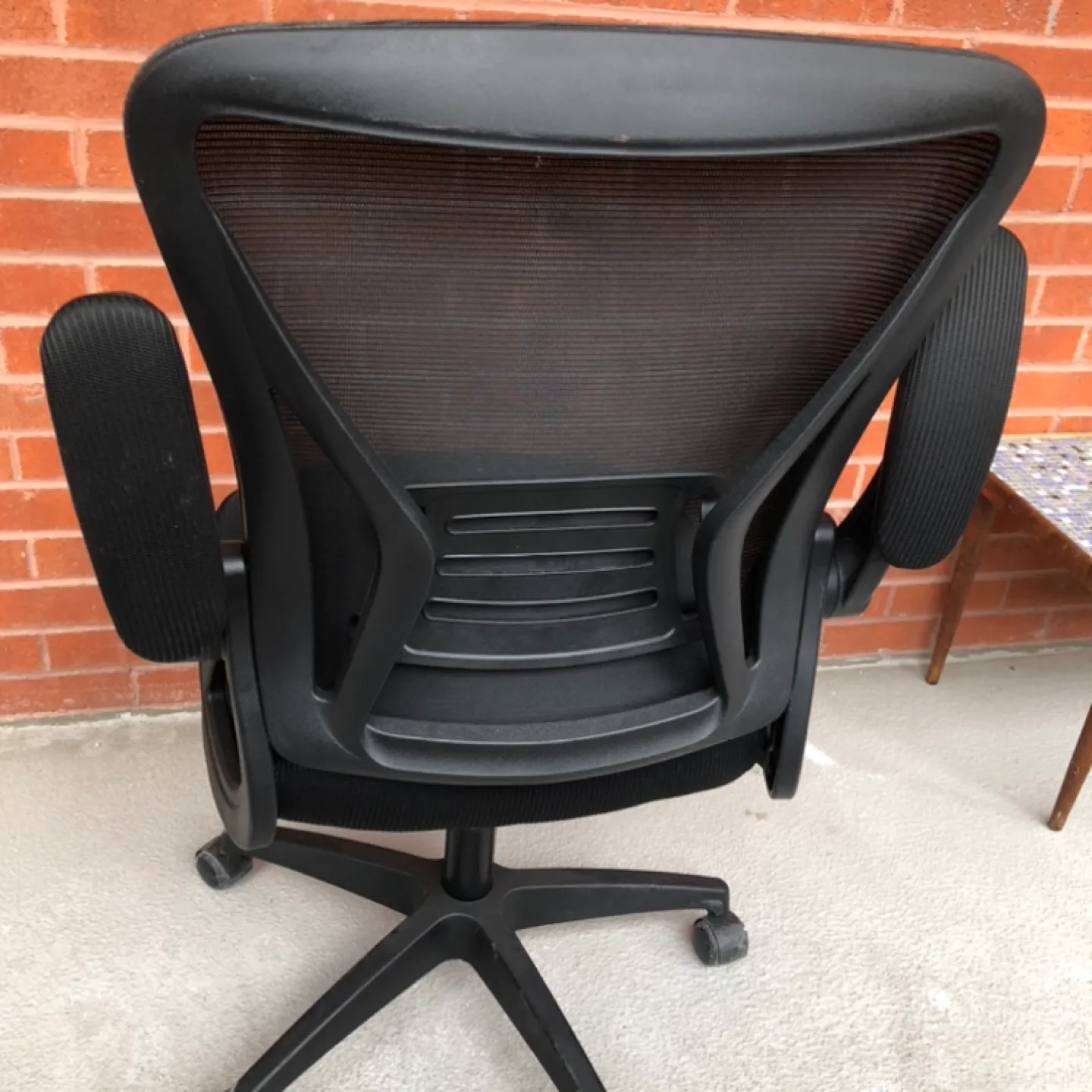 Black Mesh Office Chair with Adjustable Height image indicator(3)