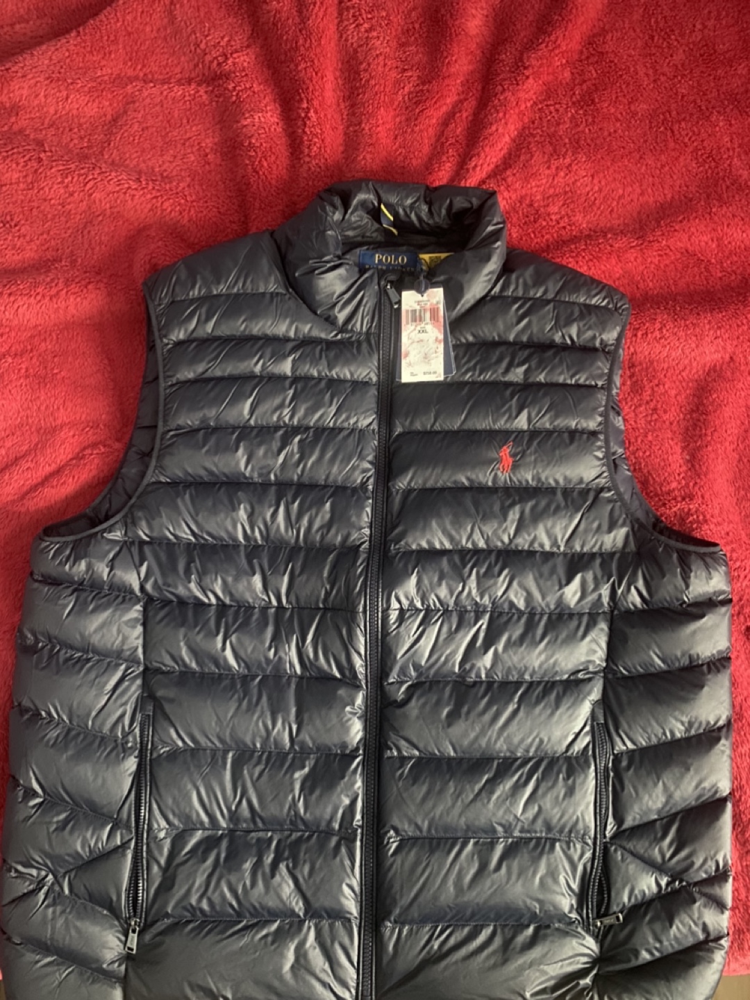 Men's Polo Ralph Lauren Quilted Vest - Navy Blue