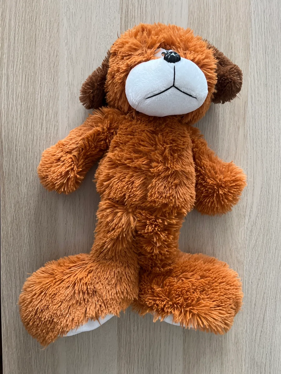 Adorable Brown Plush Dog Toy thumbnail
