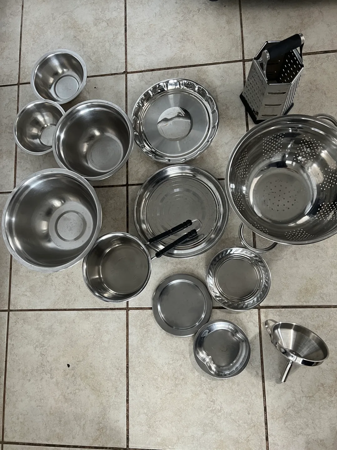 Stainless Steel Kitchen Utensil Lot thumbnail