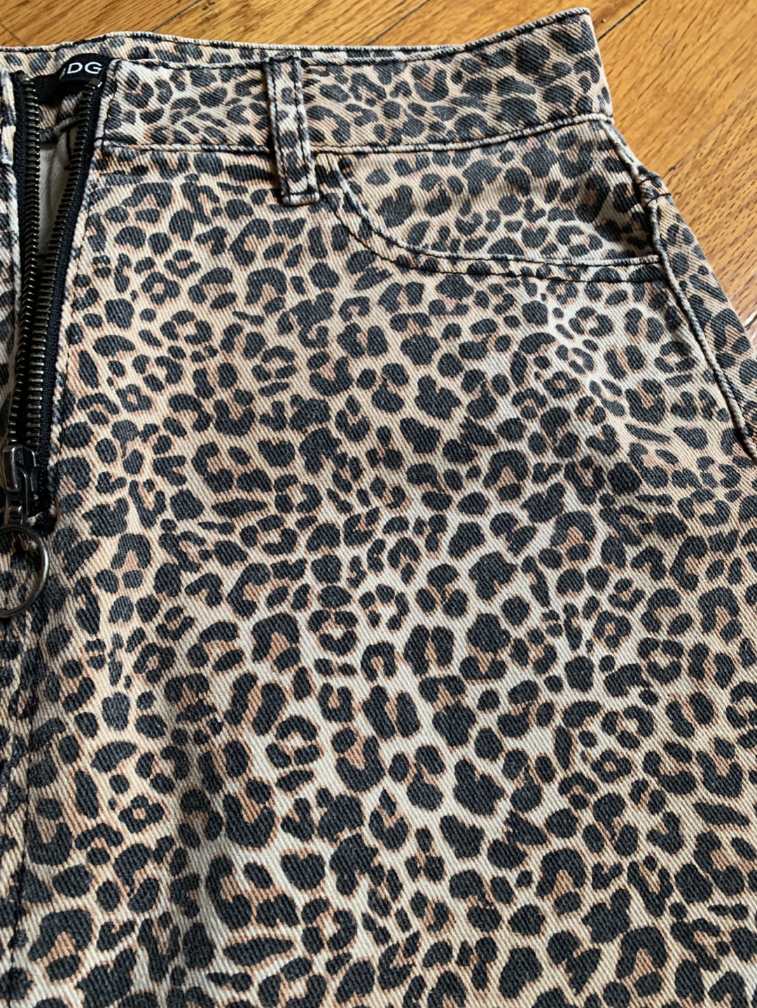 BDG Leopard Print Mini Skirt, Size Small - photo 5