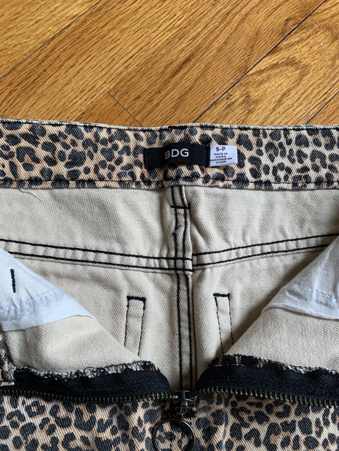 BDG Leopard Print Mini Skirt, Size Small - photo 3