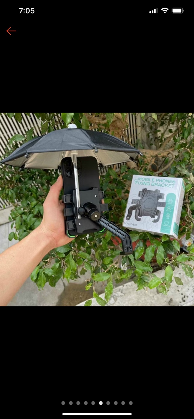 Phone Holder with Mini Umbrella for motobike - photo 4