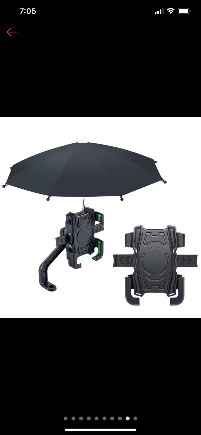 Phone Holder with Mini Umbrella for motobike - photo 2