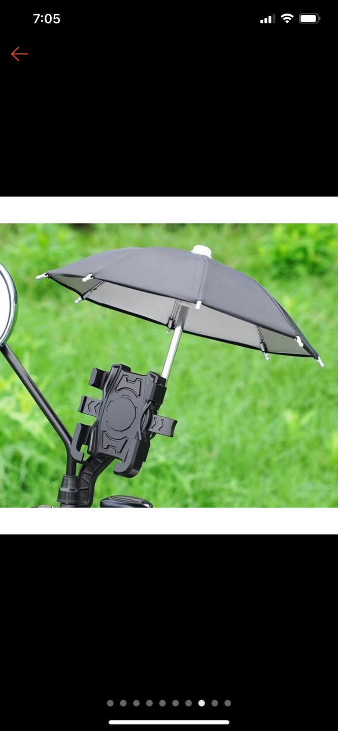 Phone Holder with Mini Umbrella for motobike - photo 3