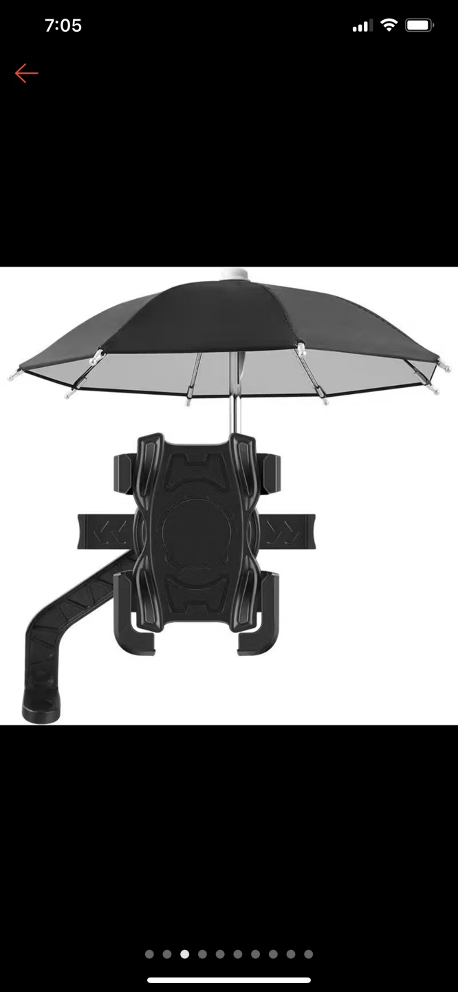 Phone Holder with Mini Umbrella for motobike