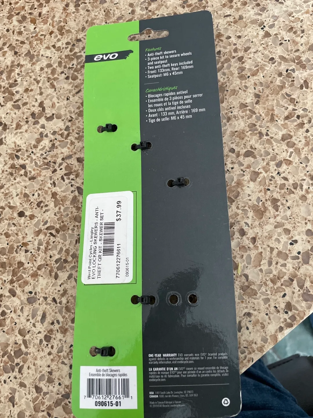 Evo Anti-Theft Skewer Set 🏈 image indicator(2)