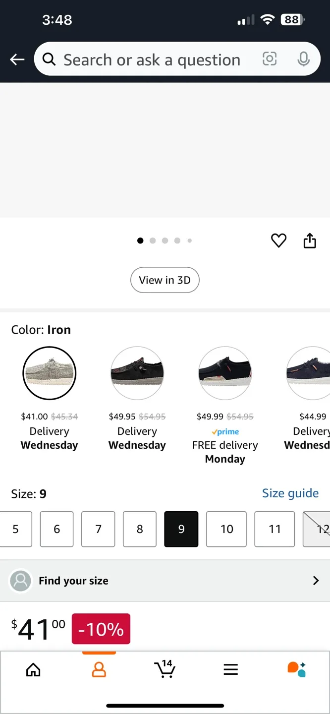 🏈 Hey Dude Wendy Linen Loafers - Size 9 image indicator(4)