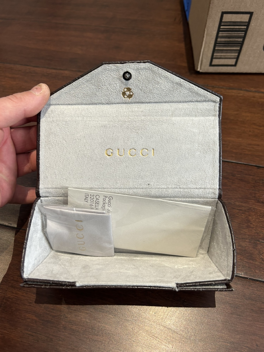 Gucci Eyewear Case with Microfibre Cloth