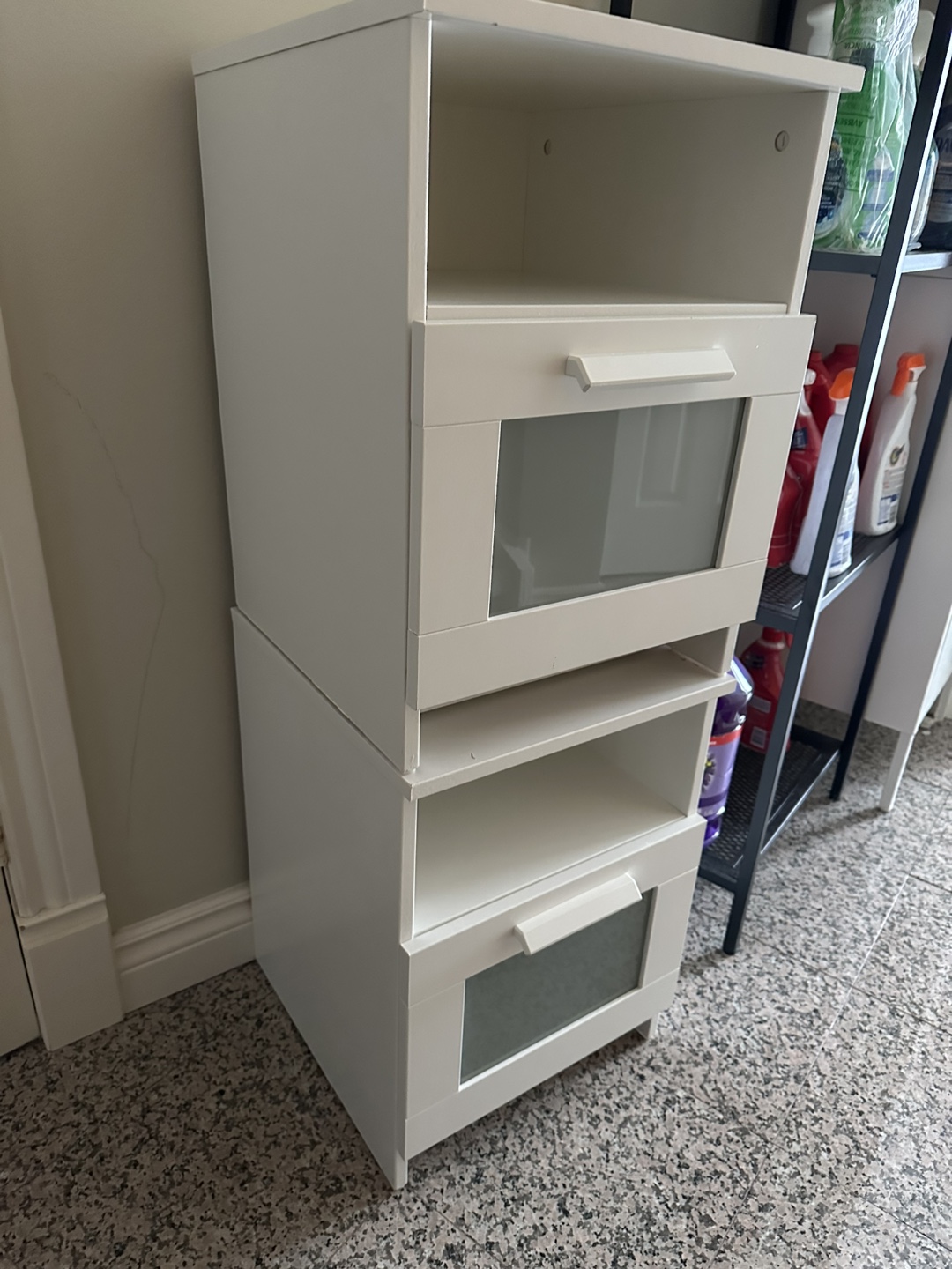 White IKEA Hemnes Nightstand w/ Storage - photo 2
