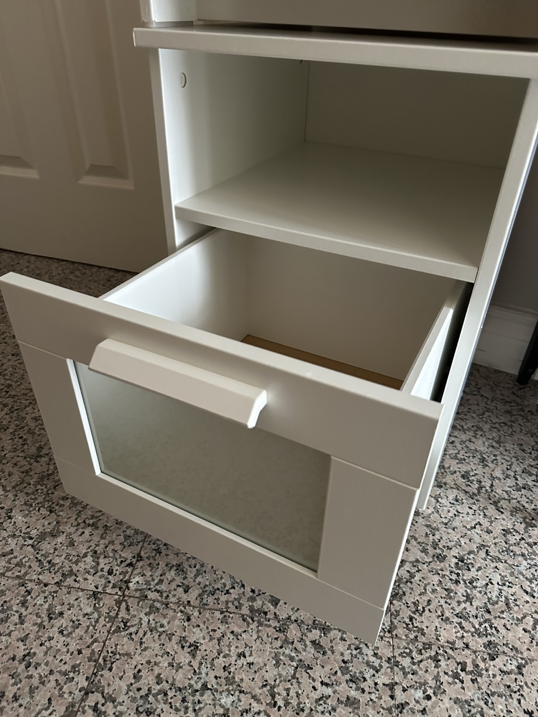 White IKEA Hemnes Nightstand w/ Storage - photo 3