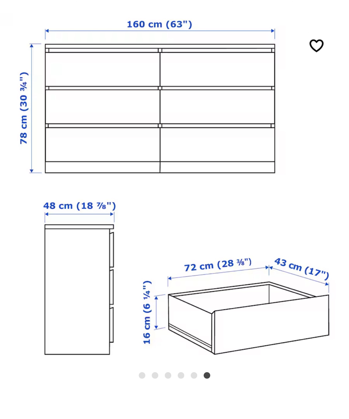 White ikea dresser - photo 4