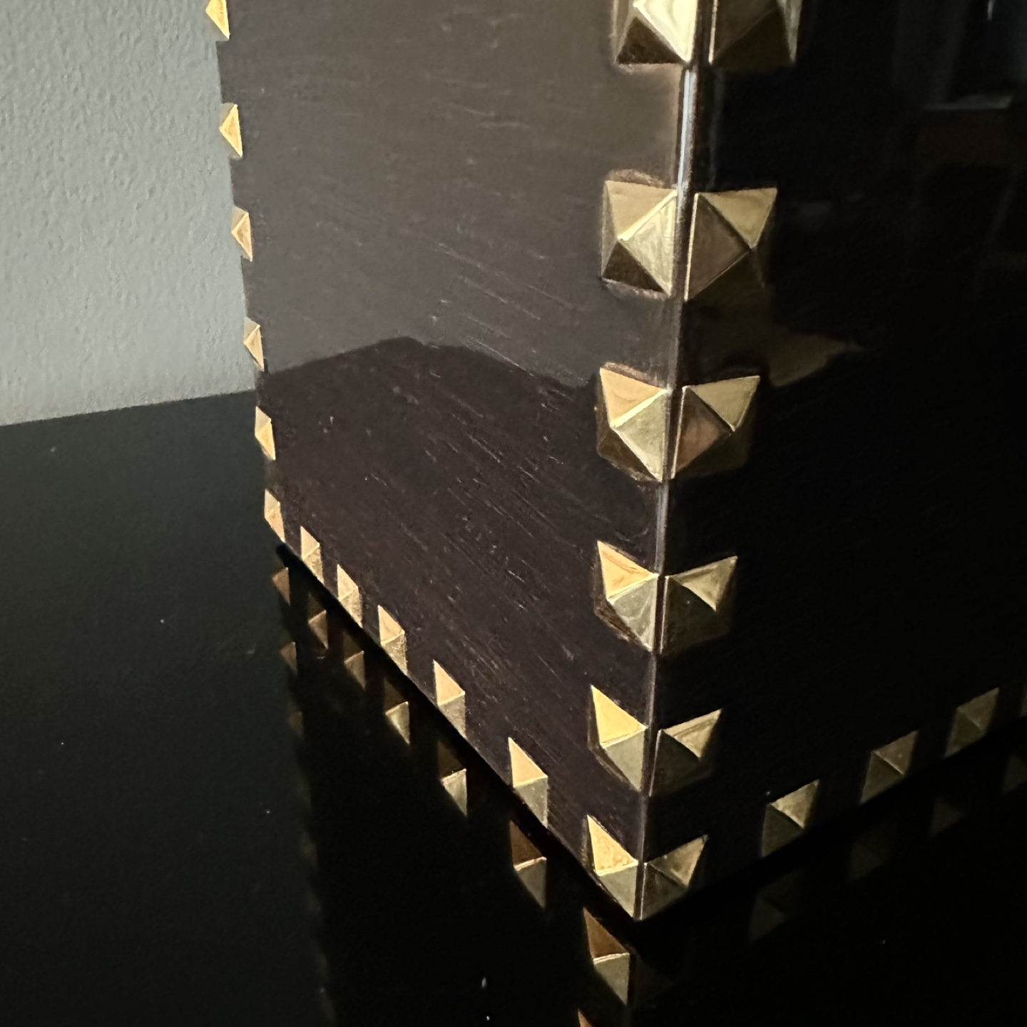 Mike + Ally Magnus Collection Gold Valentino Studded Wastebasket - photo 3