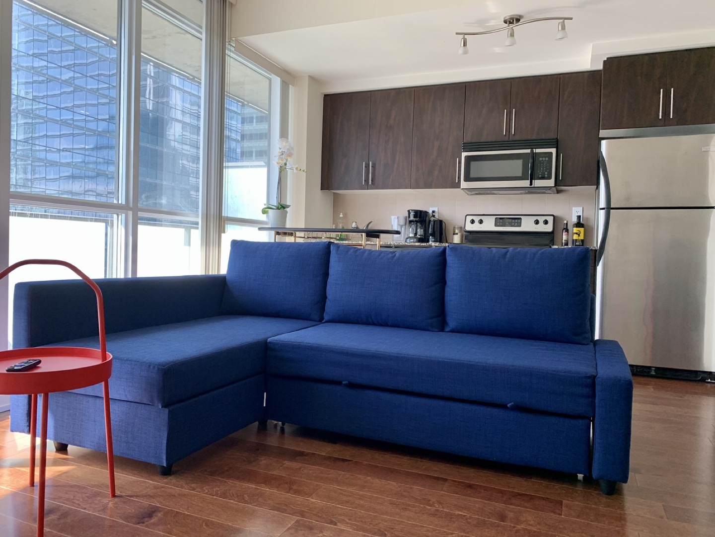 IKEA Friheten Corner Sofa-Bed (Blue)