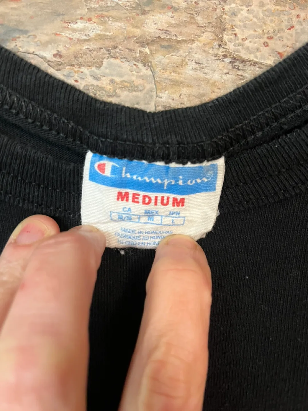 Champion Men's Black T-Shirt with Pink Logo 🏈 image indicator(3)