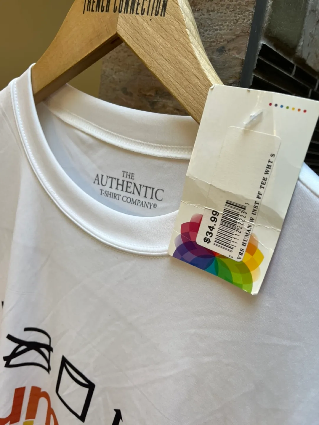 Organic Cotton White Human Beings Graphic Tee image indicator(2)