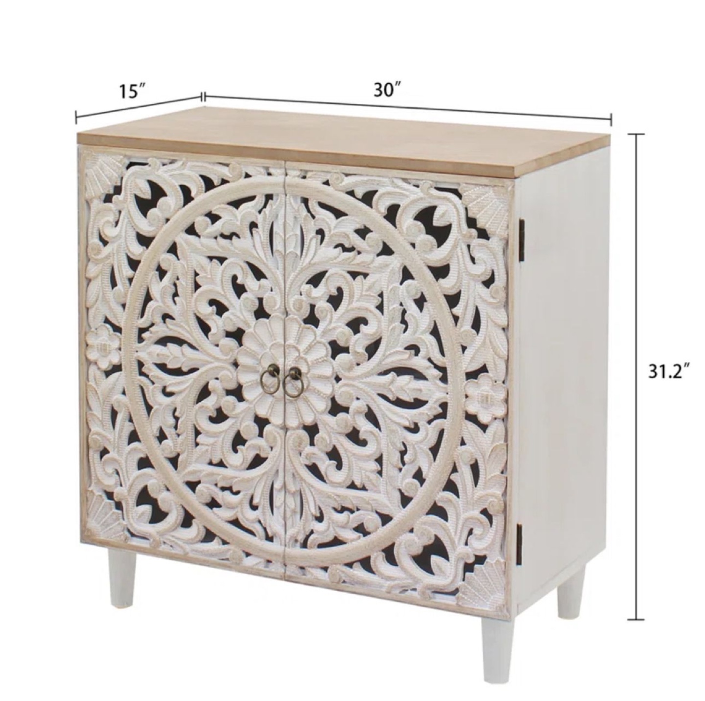 Intricate Carved Wooden Cabinet - photo 4