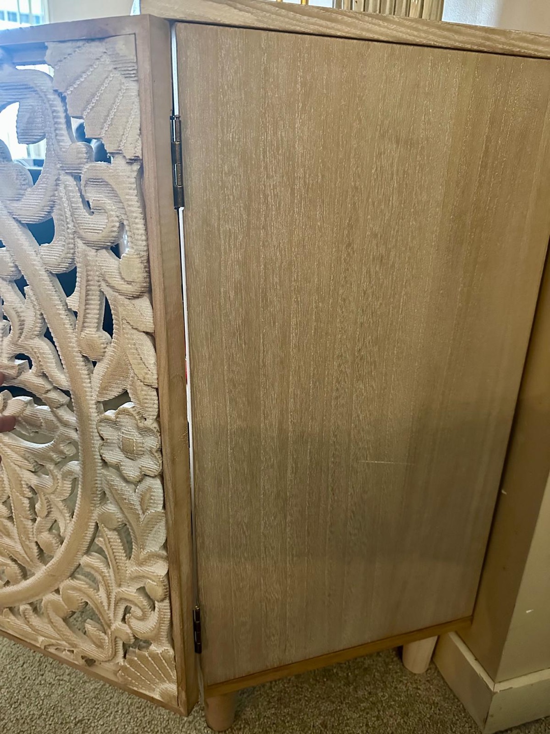 Intricate Carved Wooden Cabinet - photo 3