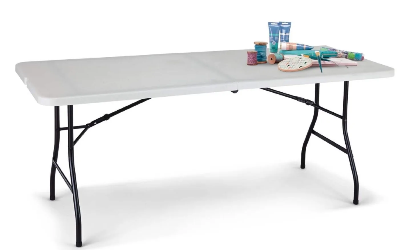 6 ft Portable Folding Table - Great for Parties & Events image indicator(4)