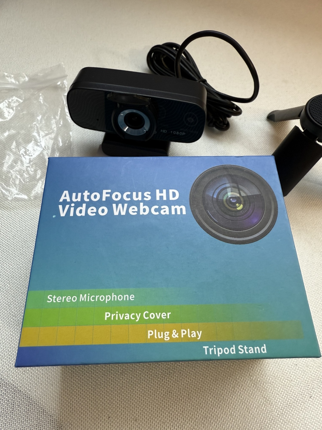 Gohero Autofocus HD 1080P Webcam with Tripod - photo 2