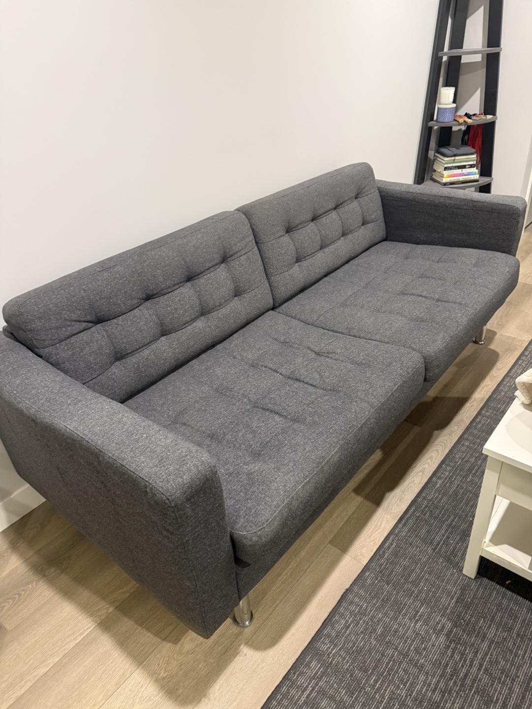 Modern Grey Fabric Sofa and Armchair Set
