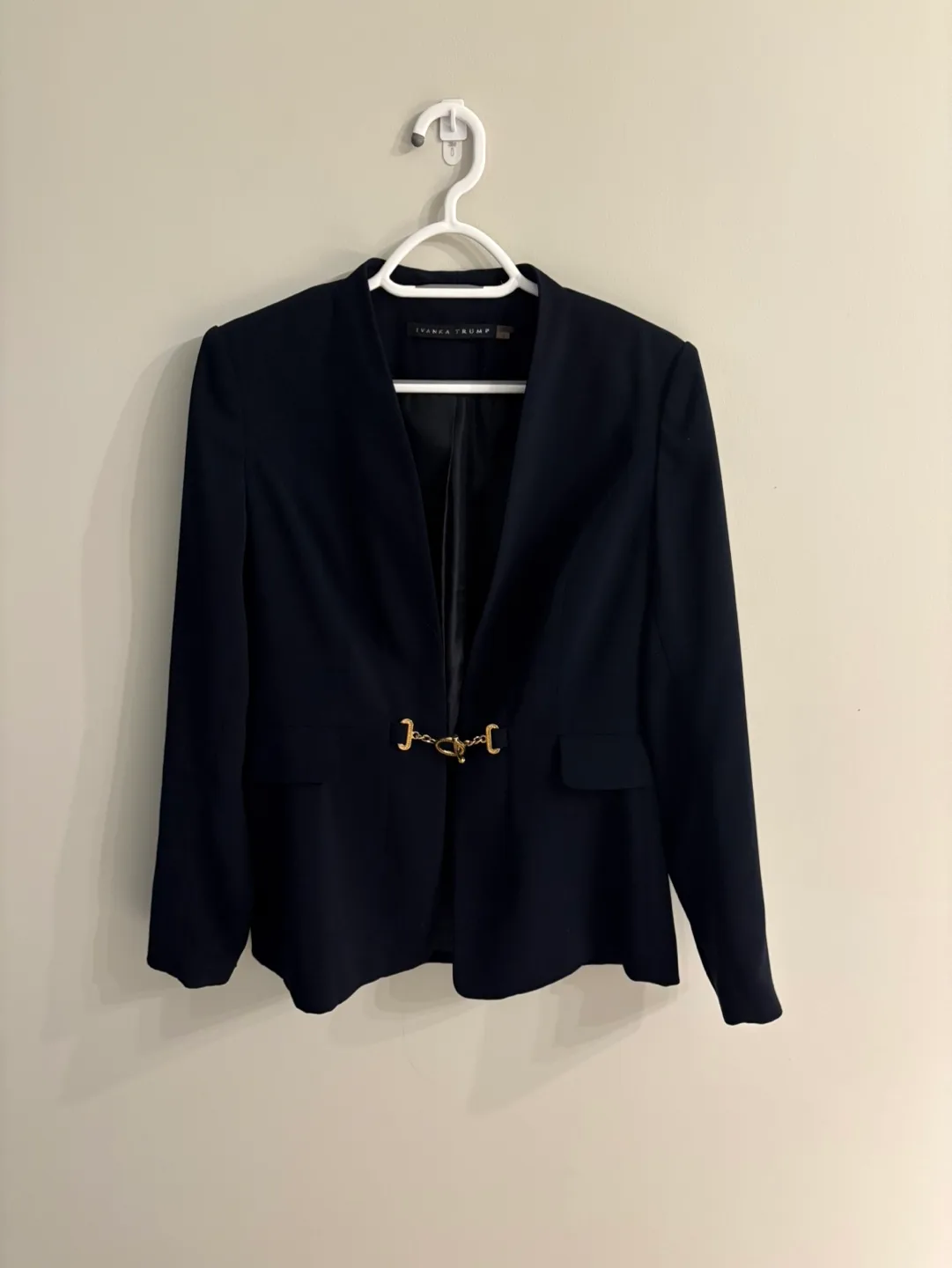 Ivanka Trump Navy Blazer Jacket thumbnail