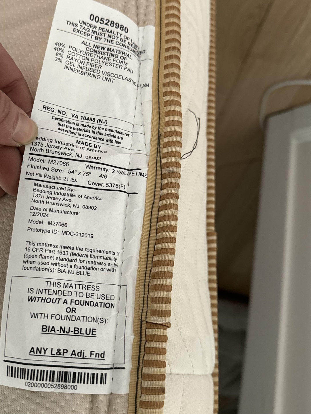Saatva, Bunk & Trundle Mattress, Full, Like New - photo 4