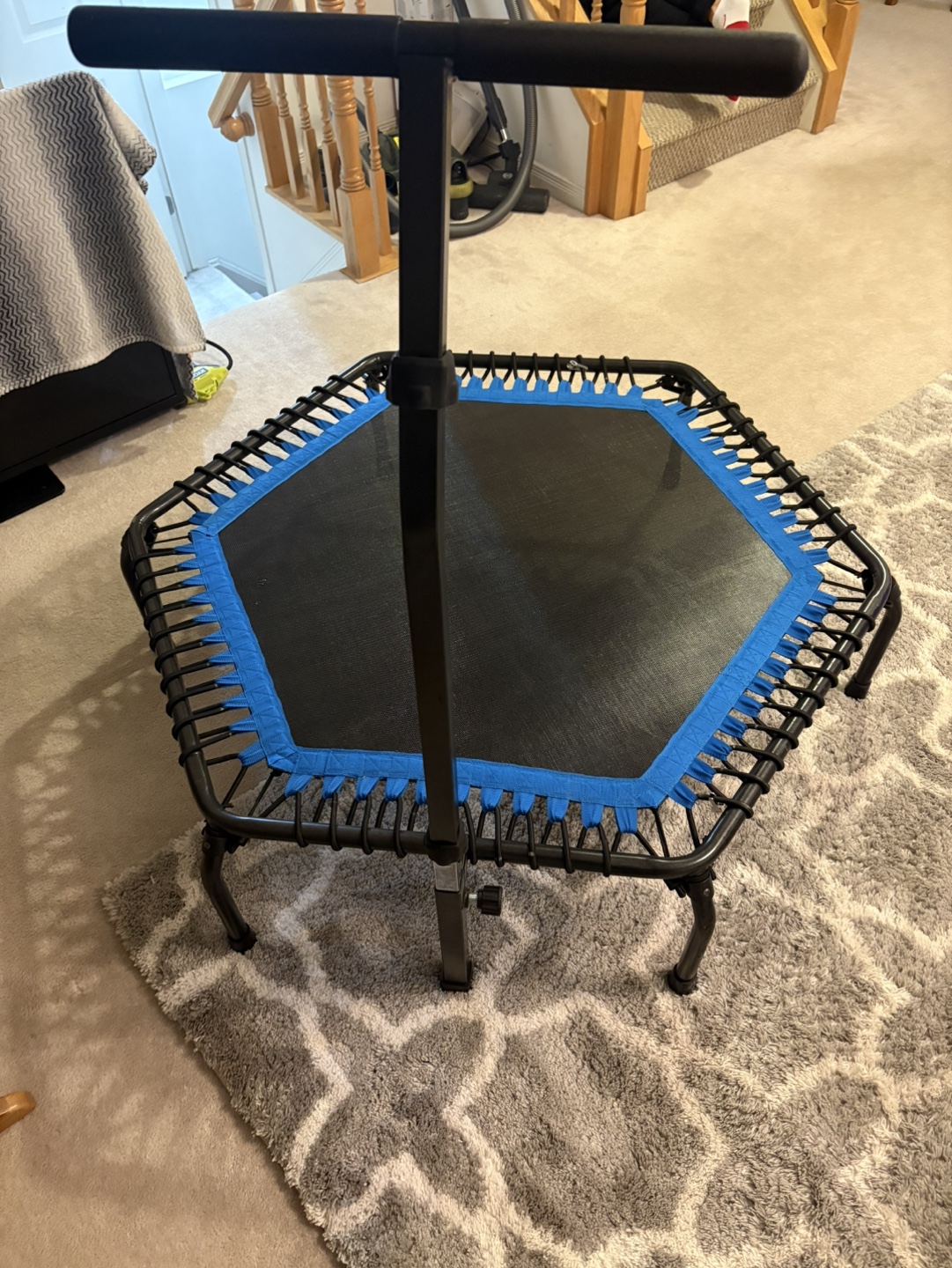 Hexagonal Mini-Trampoline with Handle - photo 3