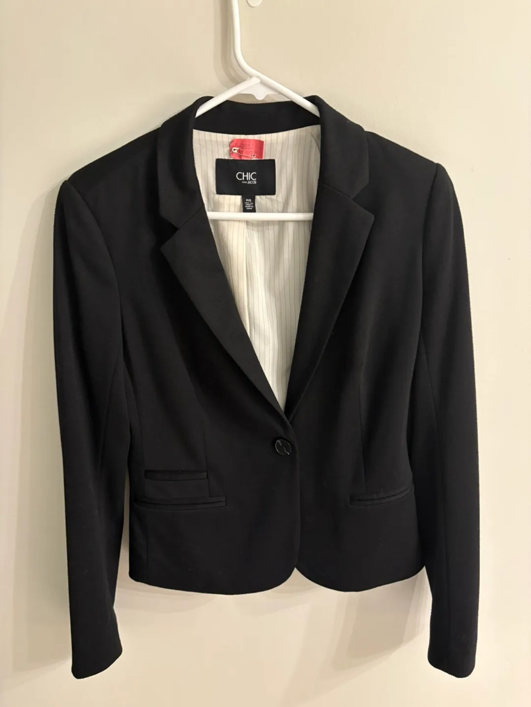 Chic Women's Black Blazer - Size S thumbnail
