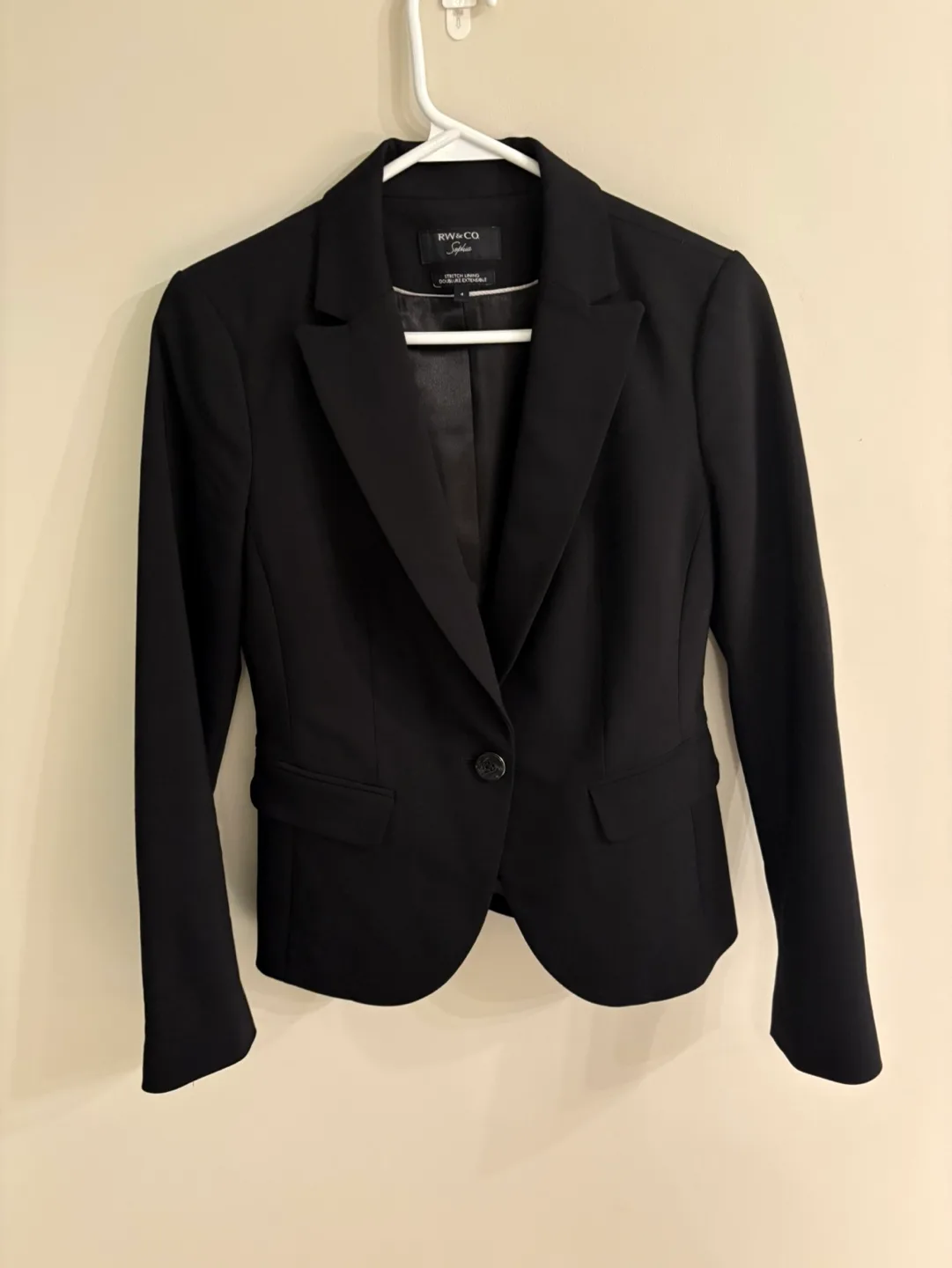 RW&CO. Sophia Black Blazer - Size 4 thumbnail