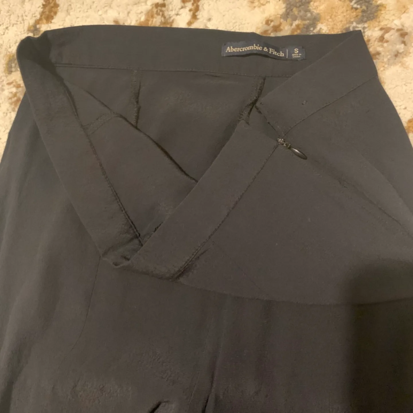 Abercrombie & Fitch Black Flare Pants image indicator(3)