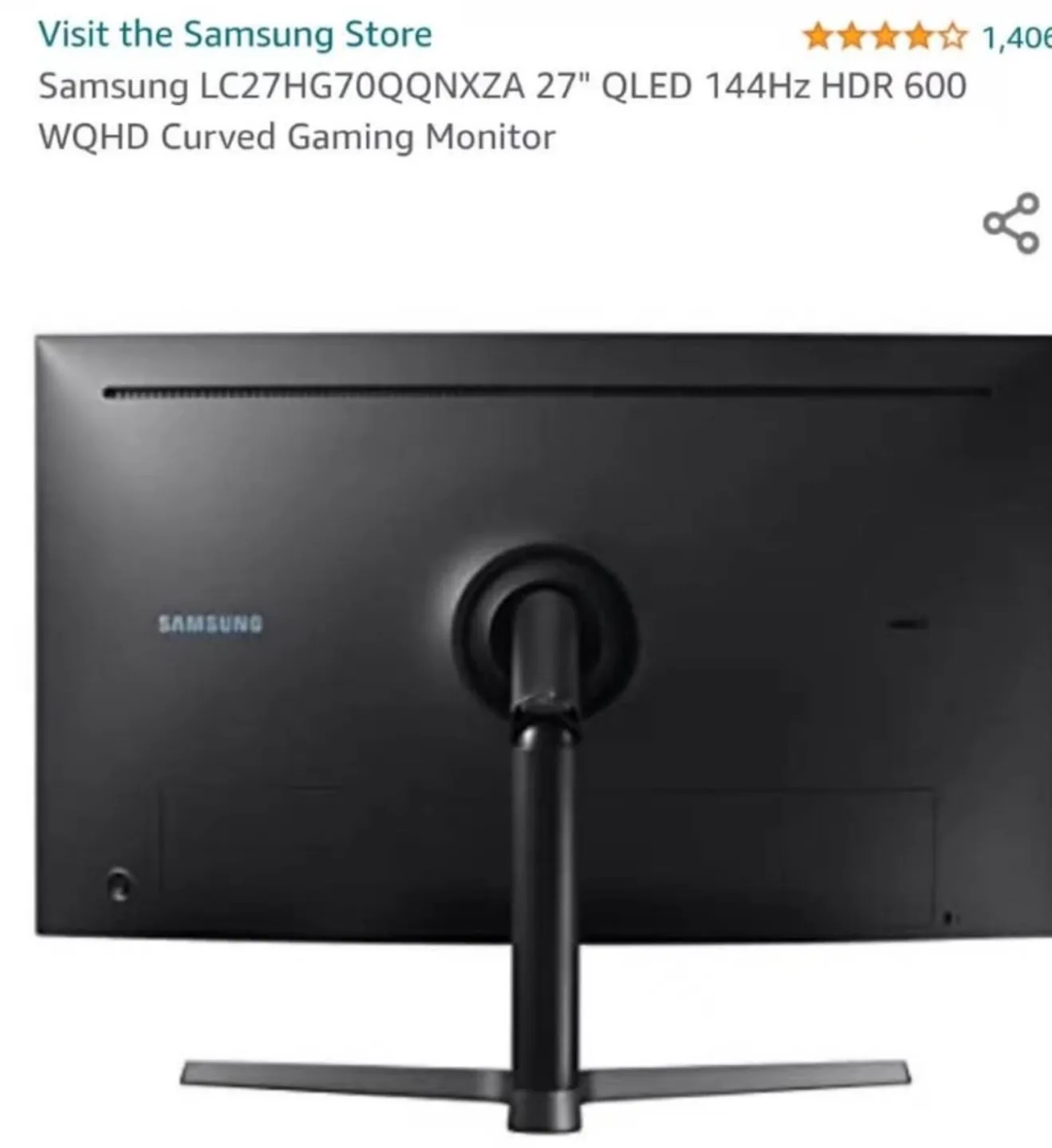 Samsung 27" QLED Curved Gaming Monitor image indicator(2)