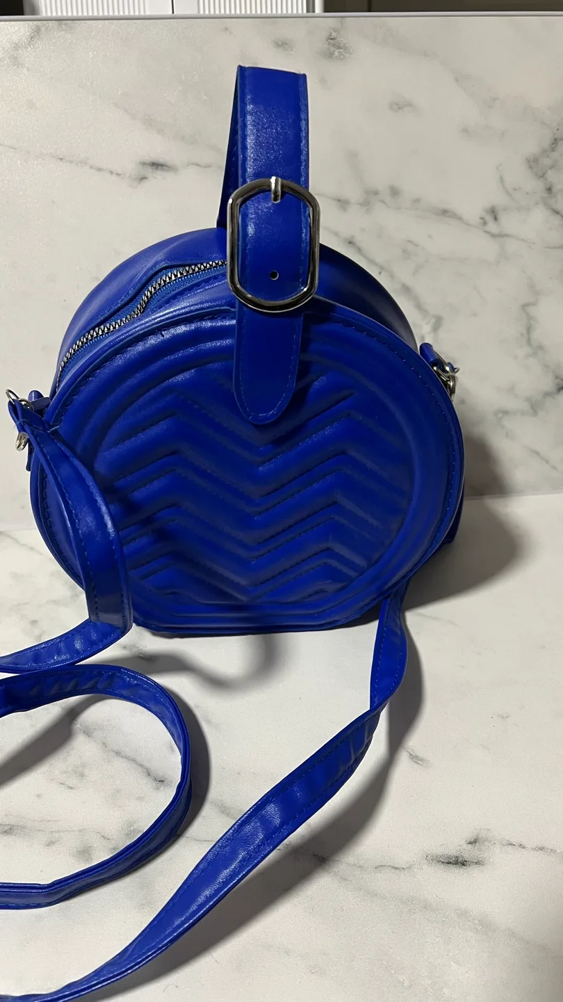 Royal Blue Circle Crossbody Bag thumbnail