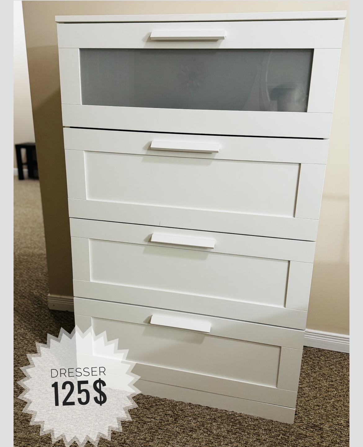 White IKEA Hemnes Dresser
