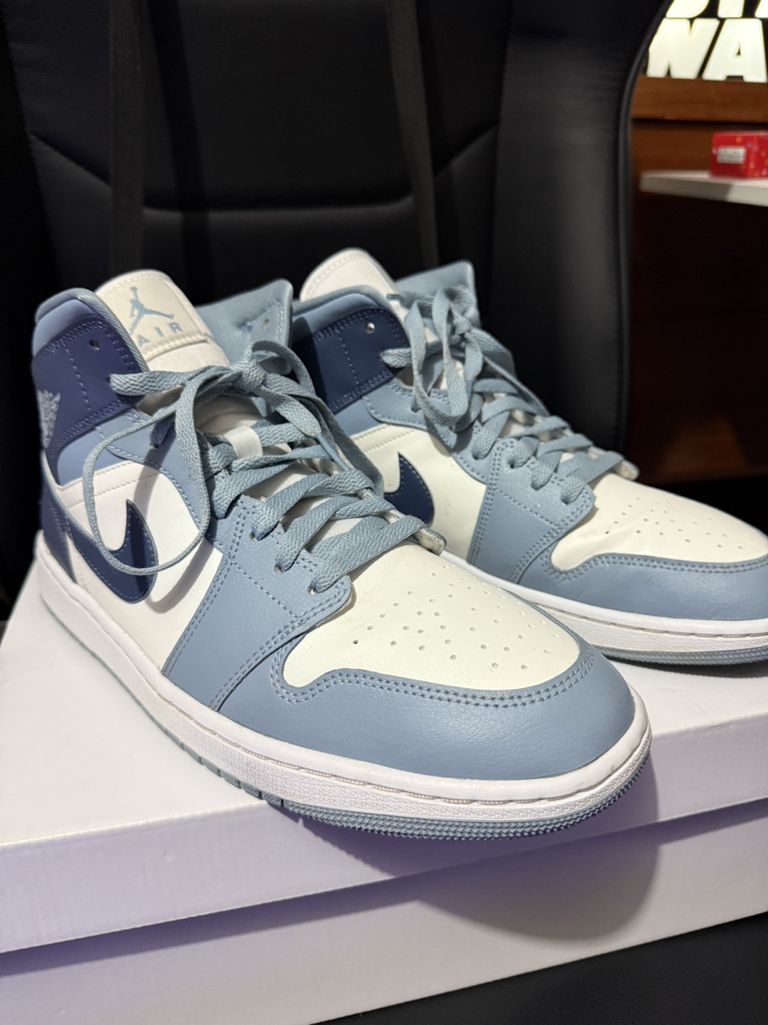 WMNS Air Jordan 1 Mid SE Sail/Diffused Blue - photo 2