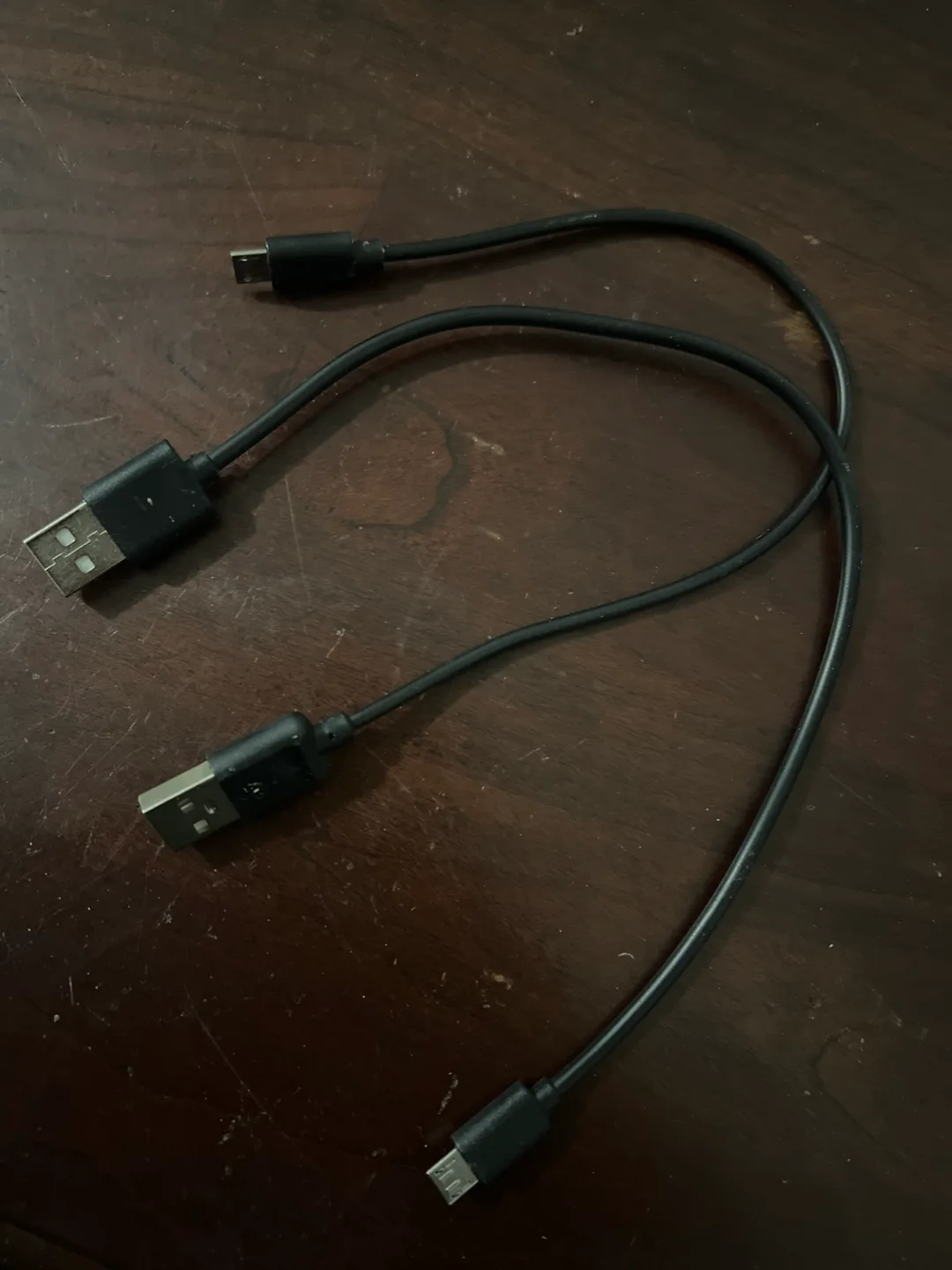 Two Micro USB to USB Charging Cables thumbnail