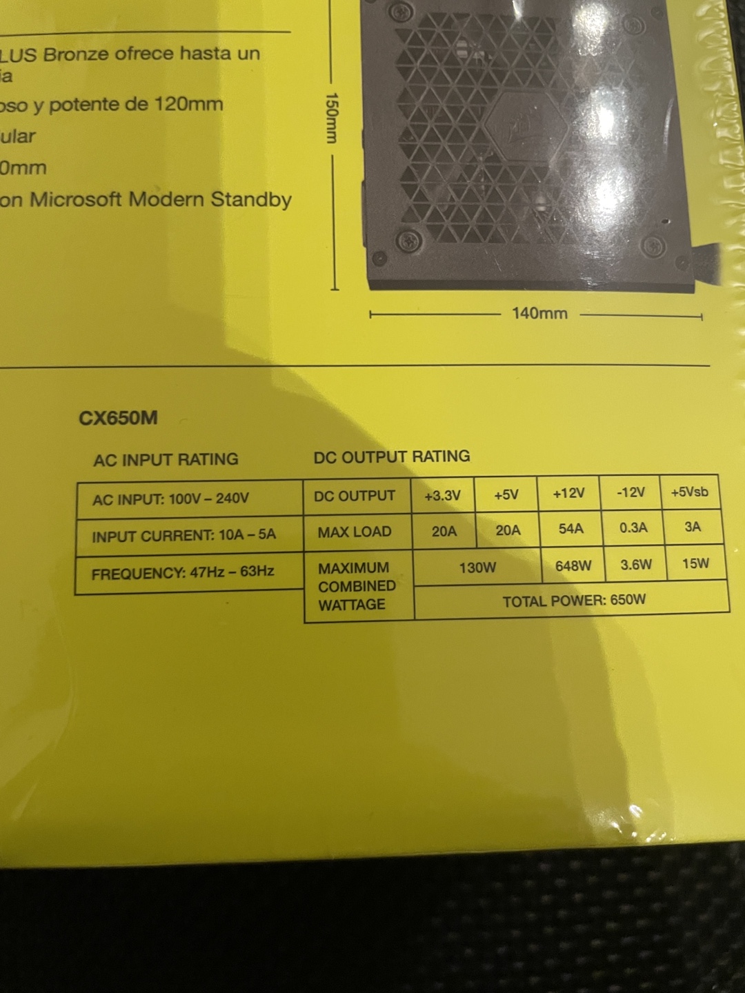 Corsair CX650M 650W 80+ Bronze - photo 3