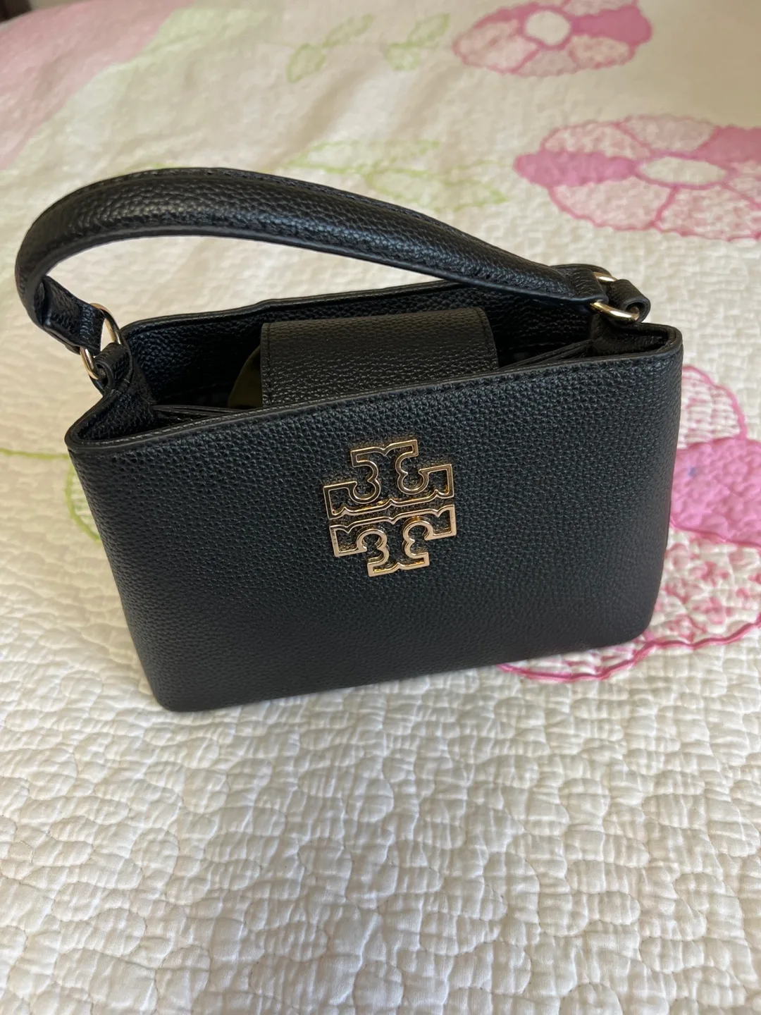Tory Burch Mini Black Leather Handbag