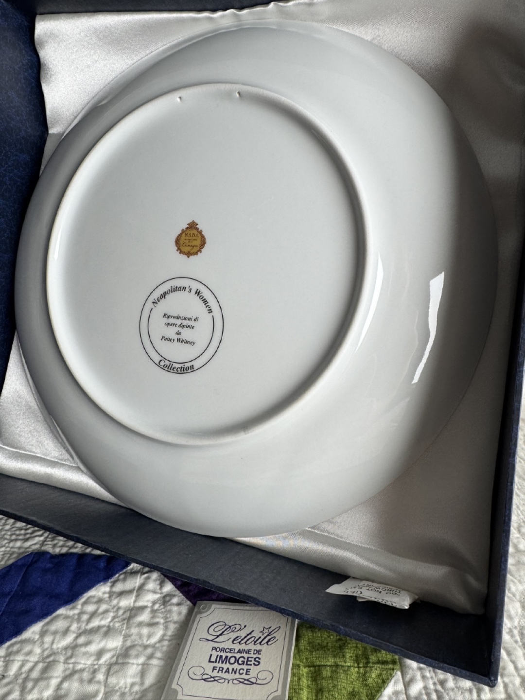 L'Etoile Limoges Porcelain Collector Plate - Neapolitan Woman - photo 4