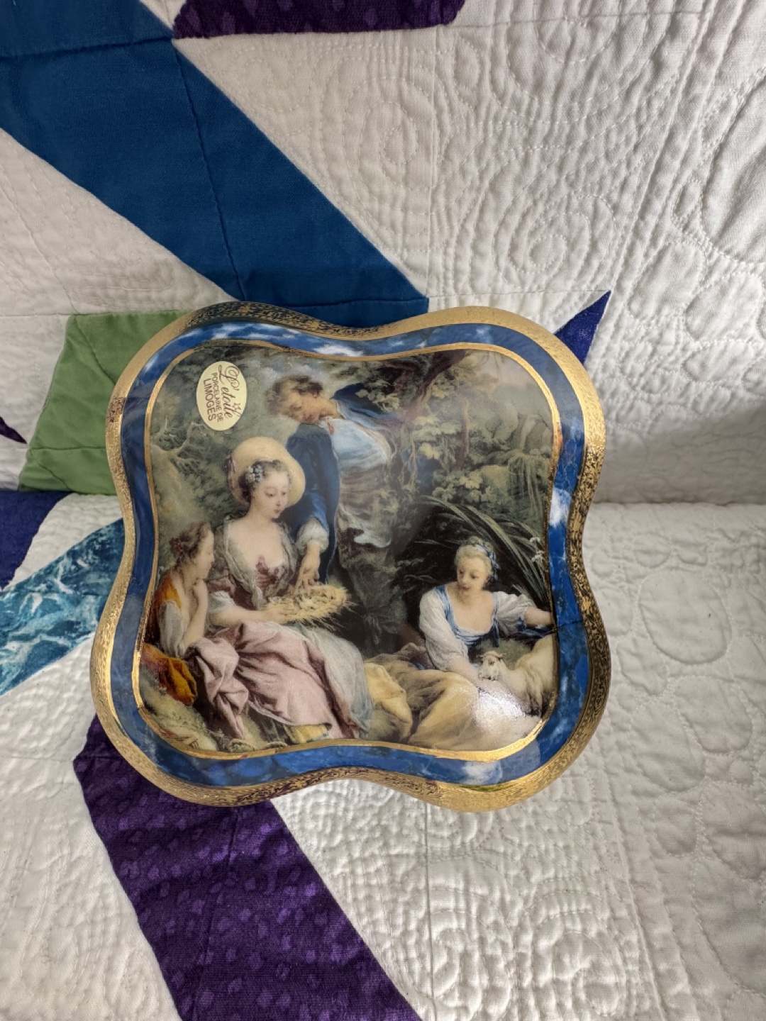 L'Etoile Limoges Porcelain Collector Trinket Box - photo 3