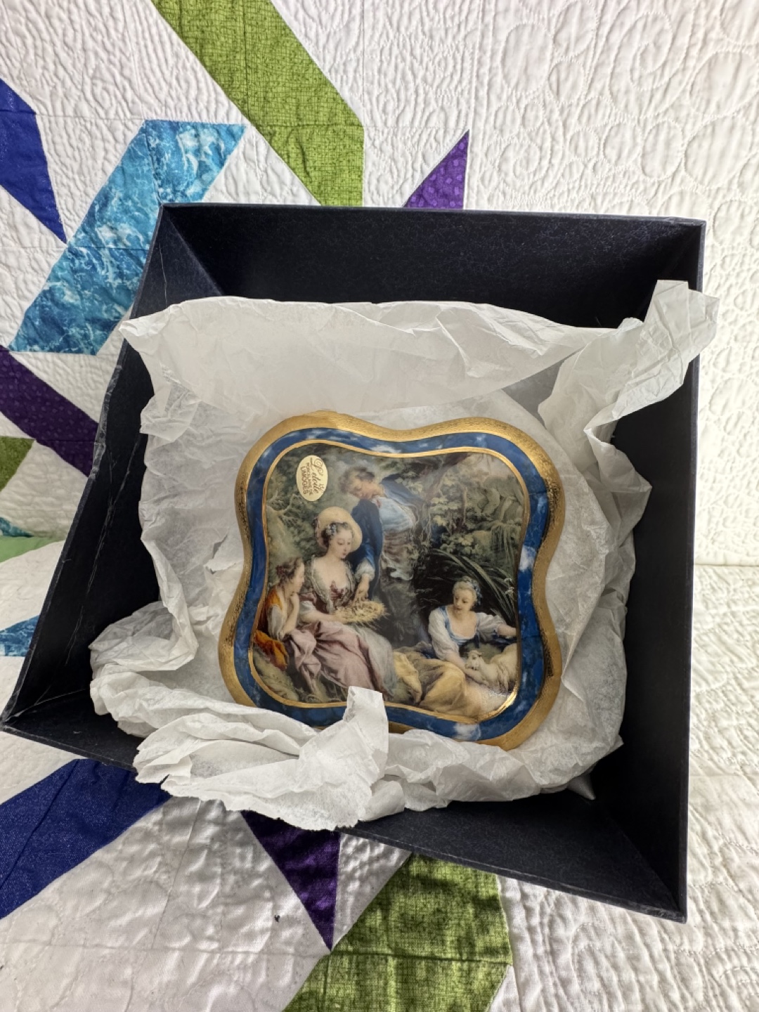 L'Etoile Limoges Porcelain Collector Trinket Box
